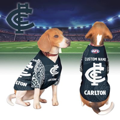Carlton Blues Personalized Pet Baseball Jersey Gift For Fans Carlton Blues Personalized Pet Baseball Jersey Gift For Fans