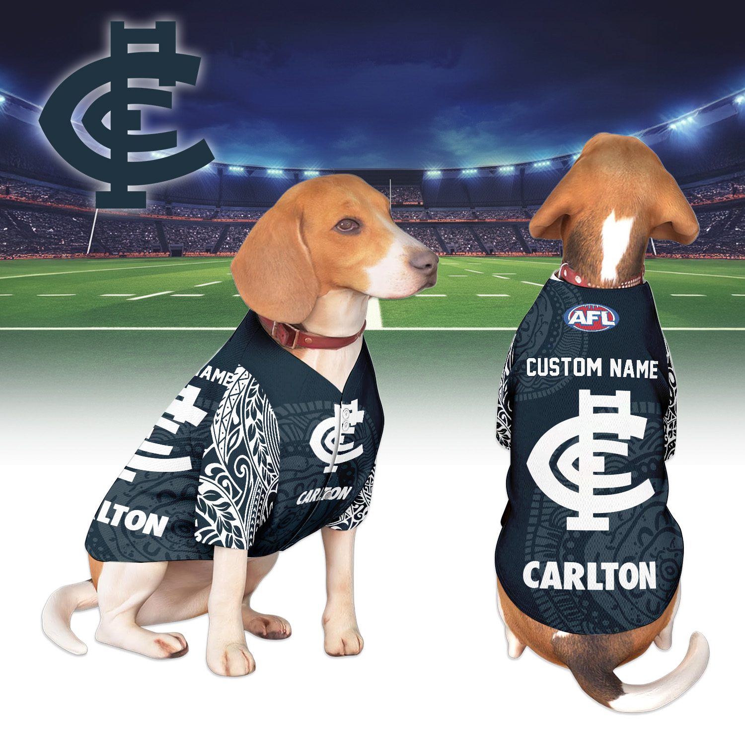 Carlton Blues Personalized Pet Baseball Jersey Gift For Fans Carlton Blues Personalized Pet Baseball Jersey Gift For Fans