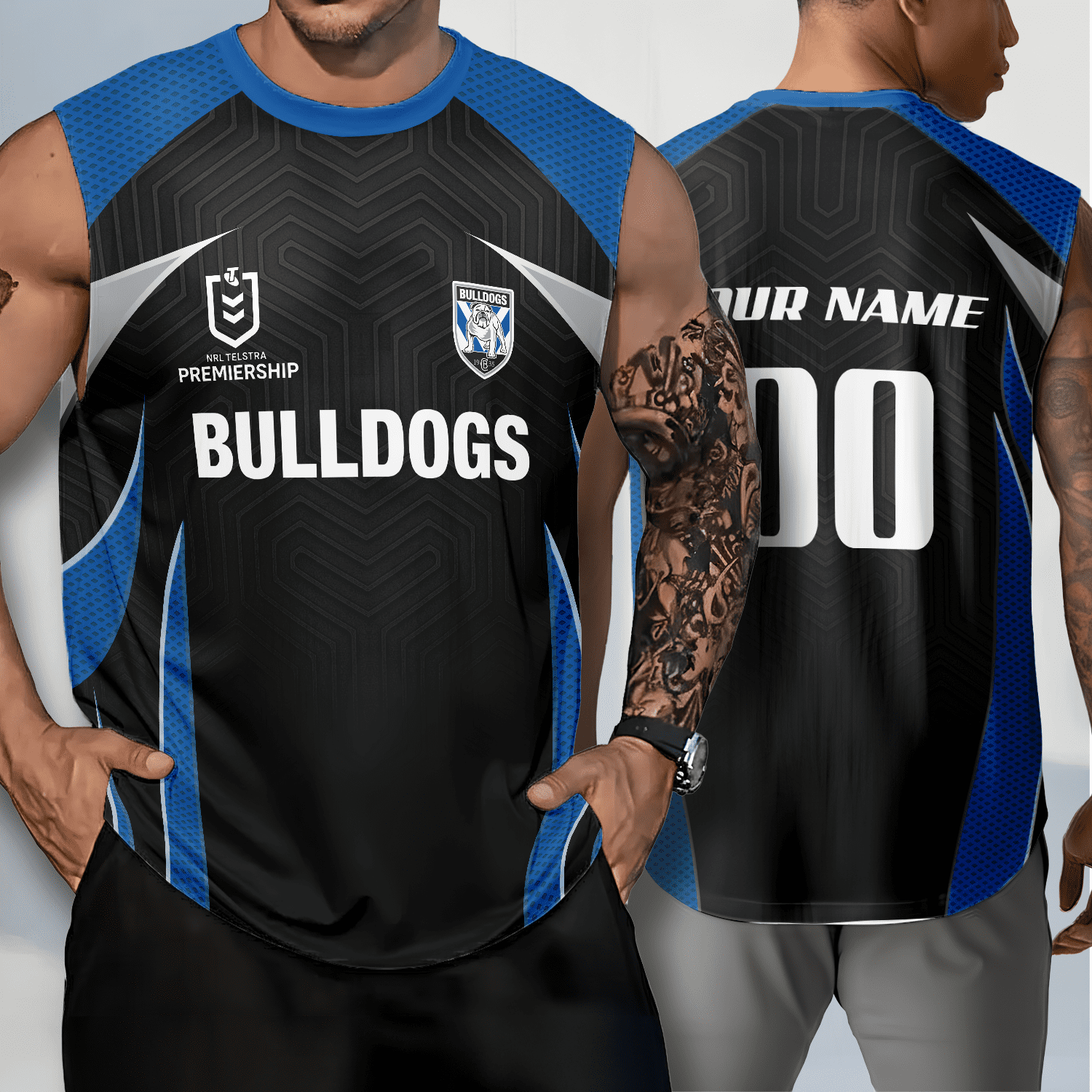 Canterbury-Bankstown Bulldogs Personalized Tank Top Gift For Fans Canterbury-Bankstown Bulldogs Personalized Tank Top Gift For Fans