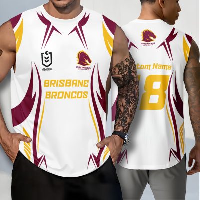 NRL Brisbane Broncos Personalized Tank Top Gift For Fans
