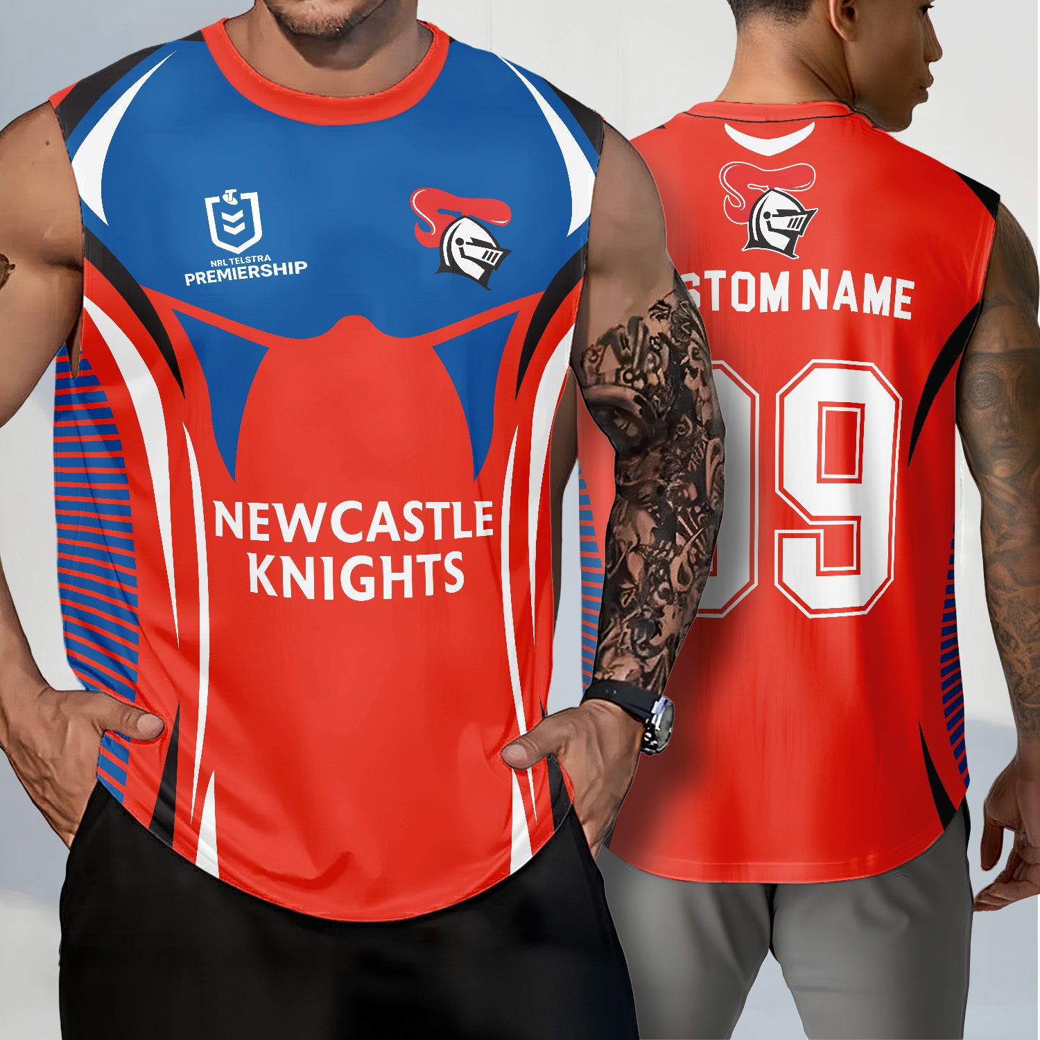 Newcastle Knights Personalized Tank Top Gift For Fans Newcastle Knights Personalized Tank Top Gift For Fans