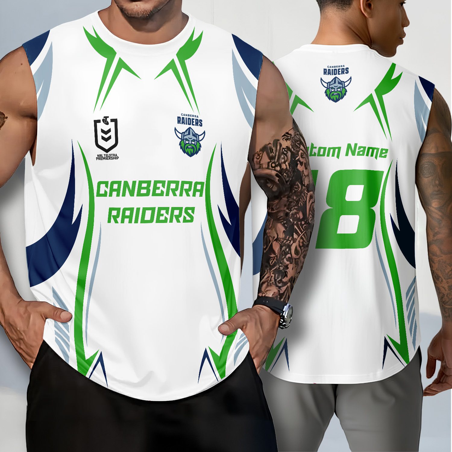 Canberra Raiders Personalized Tank Top Gift For Fans Canberra Raiders Personalized Tank Top Gift For Fans
