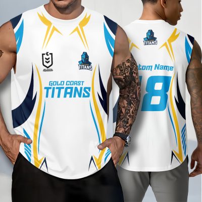 Gold Coast Titans Personalized Tank Top Gift For Fans