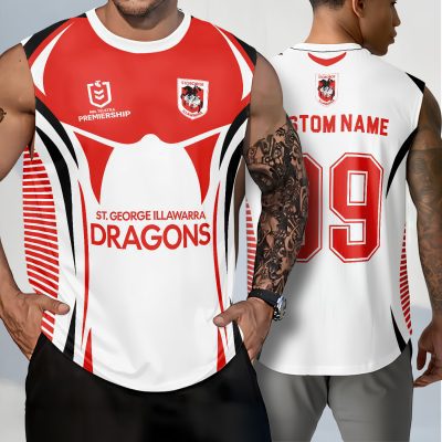 St. George Illawarra Dragons Personalized Tank Top Gift For Fans