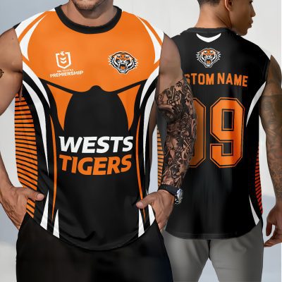 Wests Tigers Personalized Tank Top Gift For Fans