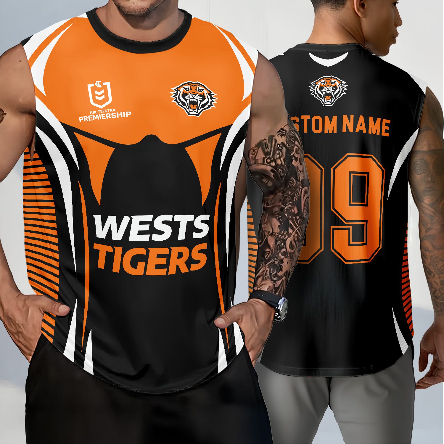 Wests Tigers Personalized Tank Top Gift For Fans Wests Tigers Personalized Tank Top Gift For Fans