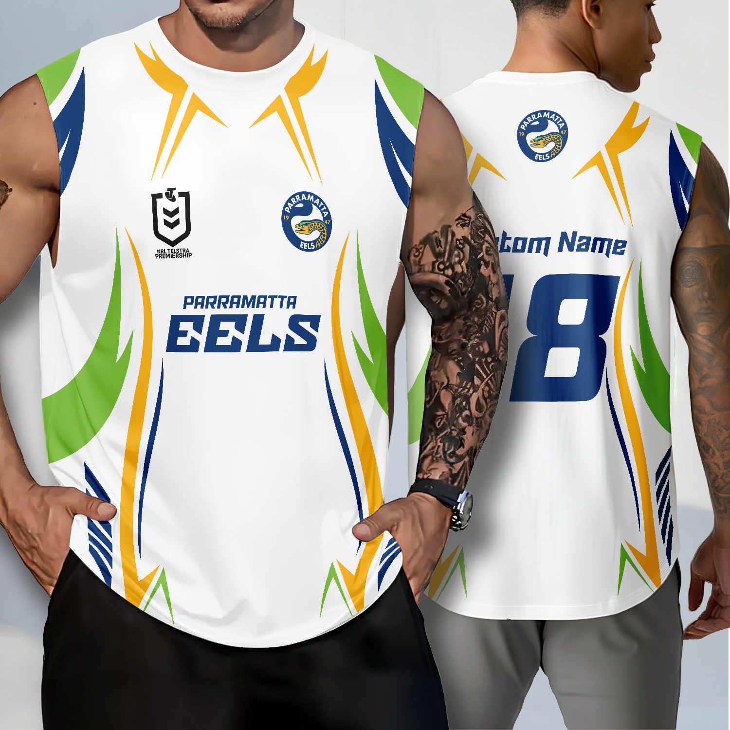 Parramatta Eels Personalized Tank Top Gift For Fans Parramatta Eels Personalized Tank Top Gift For Fans