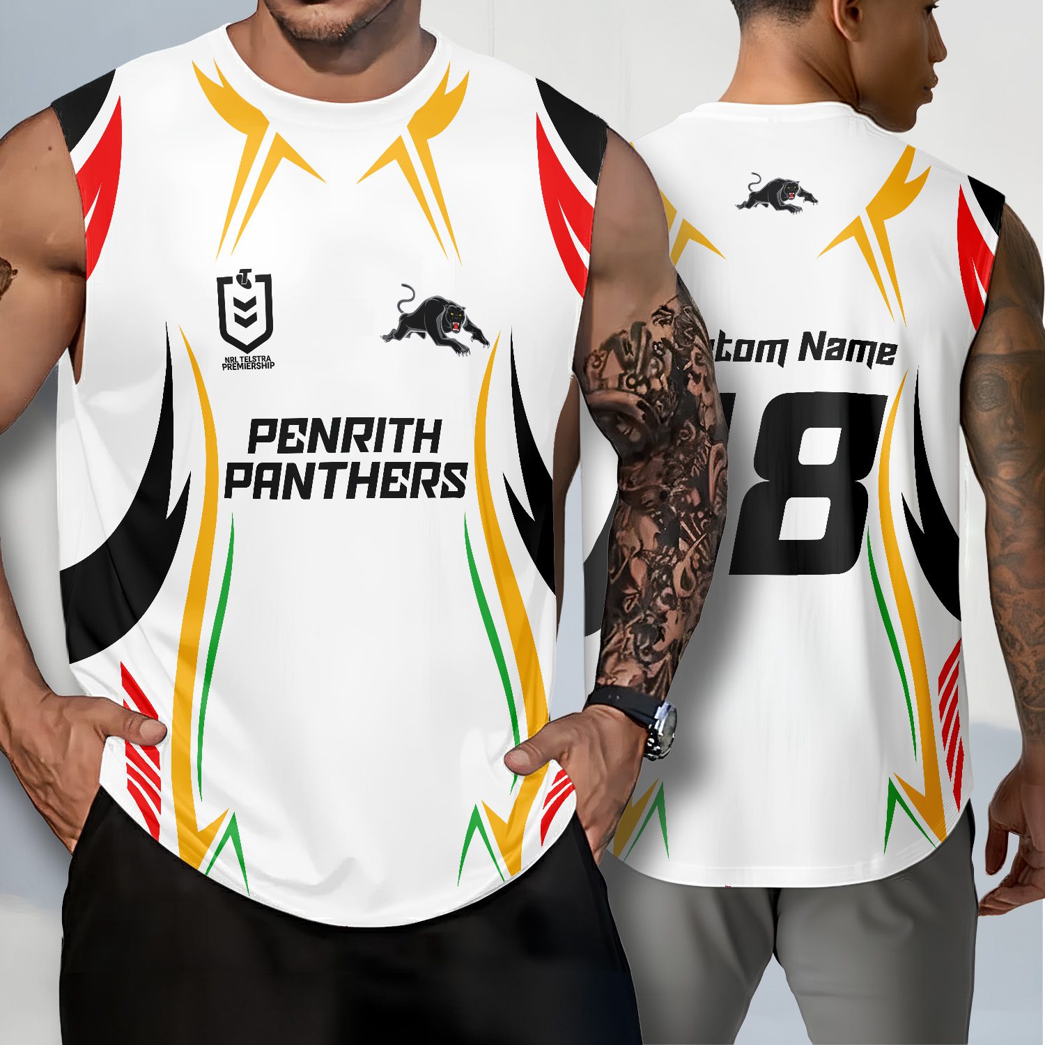 Penrith Panthers Personalized Tank Top Gift For Fans Penrith Panthers Personalized Tank Top Gift For Fans