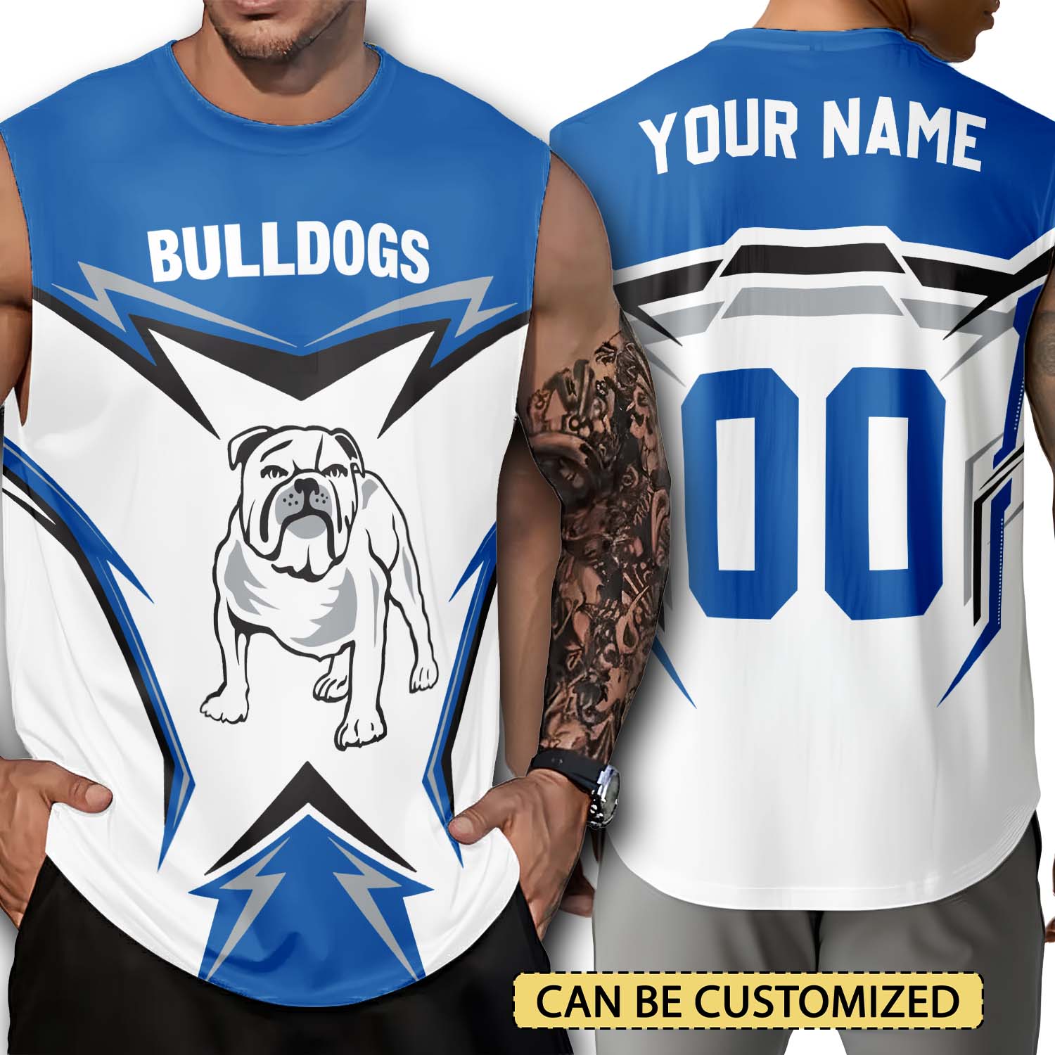 Canterbury-Bankstown Bulldogs Personalized Tank Top Gift For Fans Canterbury-Bankstown Bulldogs Personalized Tank Top Gift For Fans