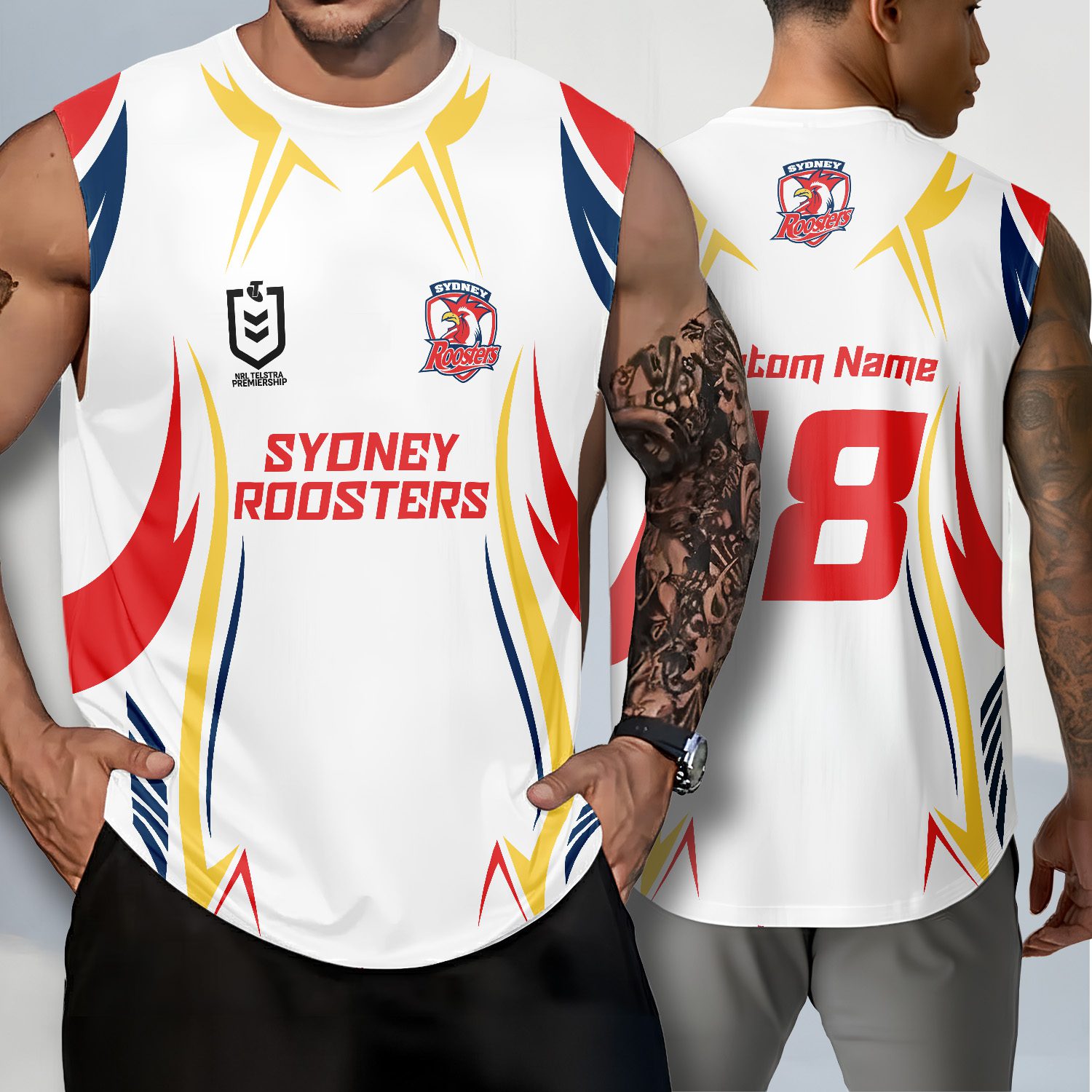 Sydney Roosters Personalized Tank Top Gift For Fans Sydney Roosters Personalized Tank Top Gift For Fans