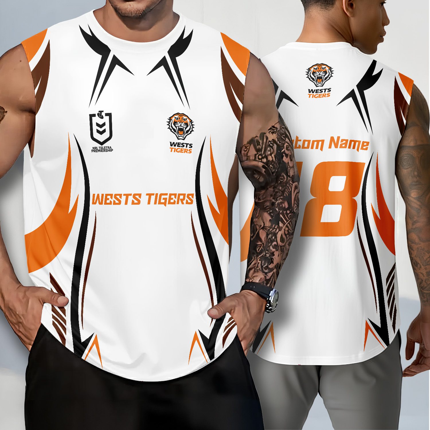 Wests Tigers Personalized Tank Top Gift For Fans Wests Tigers Personalized Tank Top Gift For Fans
