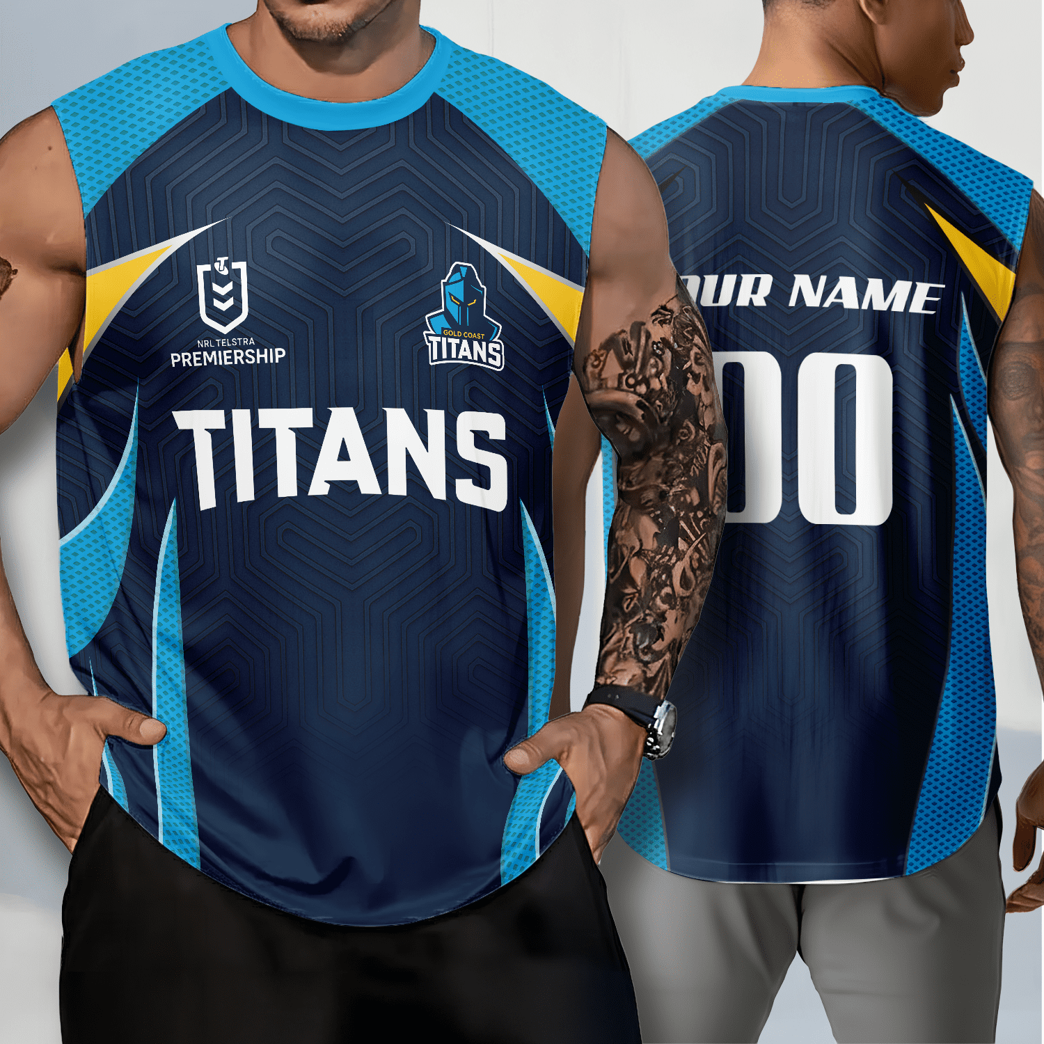 Gold Coast Titans Personalized Tank Top Gift For Fans Gold Coast Titans Personalized Tank Top Gift For Fans