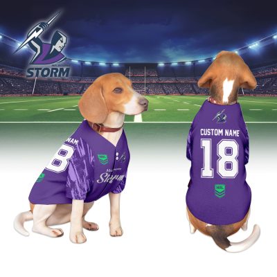 Melbourne Storm Personalized Pet Baseball Jersey Gift For Fans Melbourne Storm Personalized Pet Baseball Jersey Gift For Fans