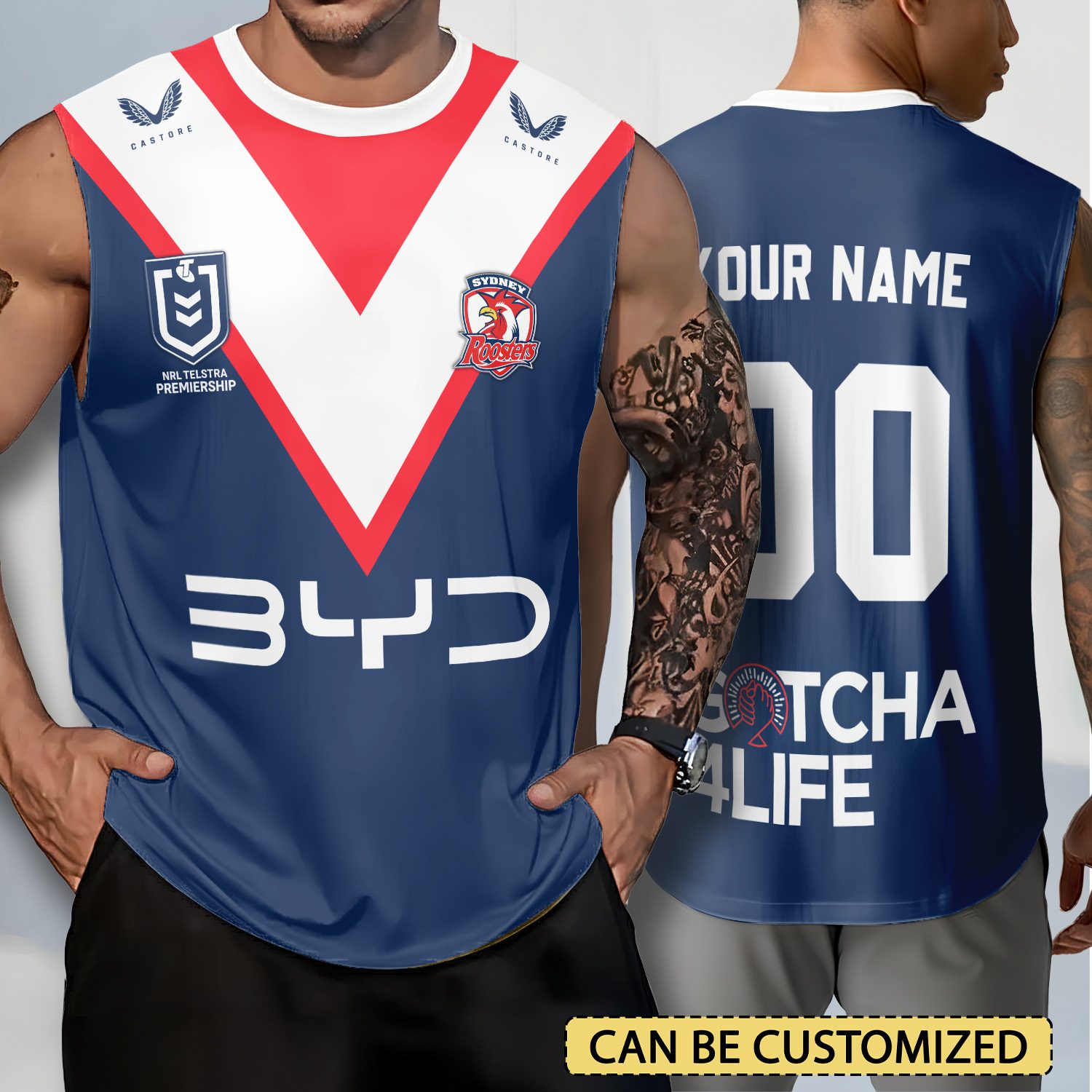 Sydney Roosters Personalized Tank Top Gift For Fans Sydney Roosters Personalized Tank Top Gift For Fans