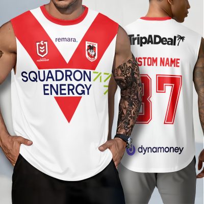 St. George Illawarra Dragons Personalized Tank Top Gift For Fans