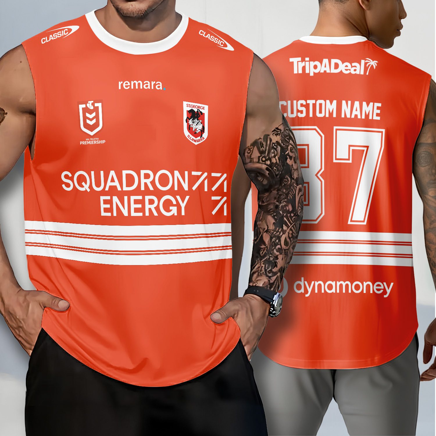 St. George Illawarra Dragons Personalized Tank Top Gift For Fans St. George Illawarra Dragons Personalized Tank Top Gift For Fans