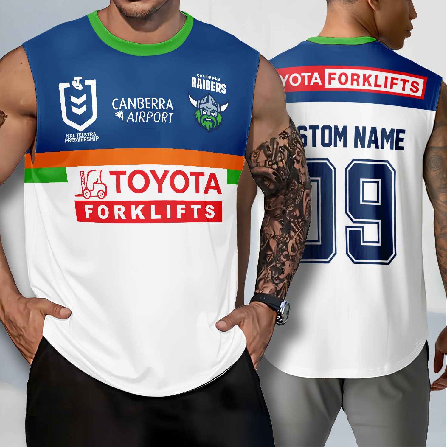 Canberra Raiders Personalized Tank Top Gift For Fans Canberra Raiders Personalized Tank Top Gift For Fans