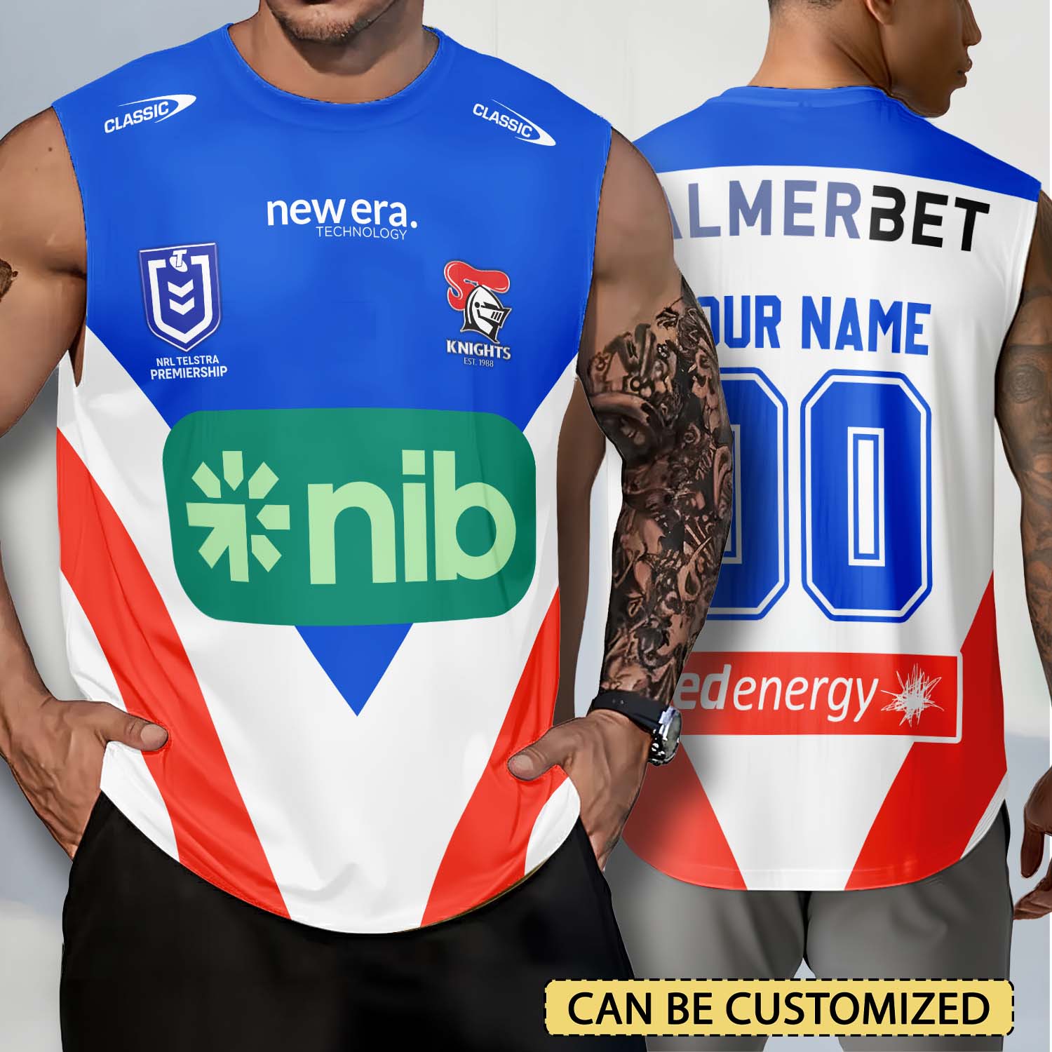 Newcastle Knights Personalized Tank Top Gift For Fans Newcastle Knights Personalized Tank Top Gift For Fans