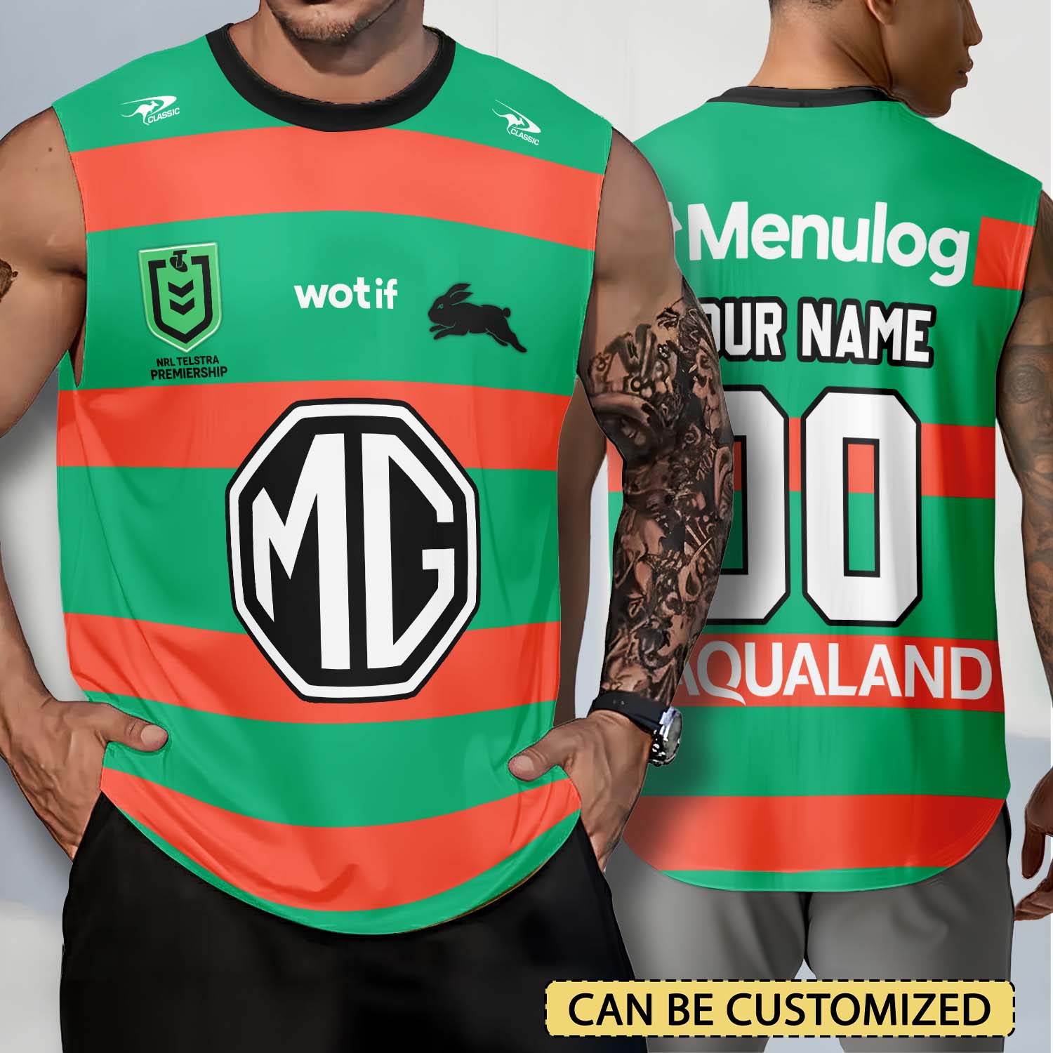 South Sydney Rabbitohs Personalized Tank Top Gift For Fans South Sydney Rabbitohs Personalized Tank Top Gift For Fans