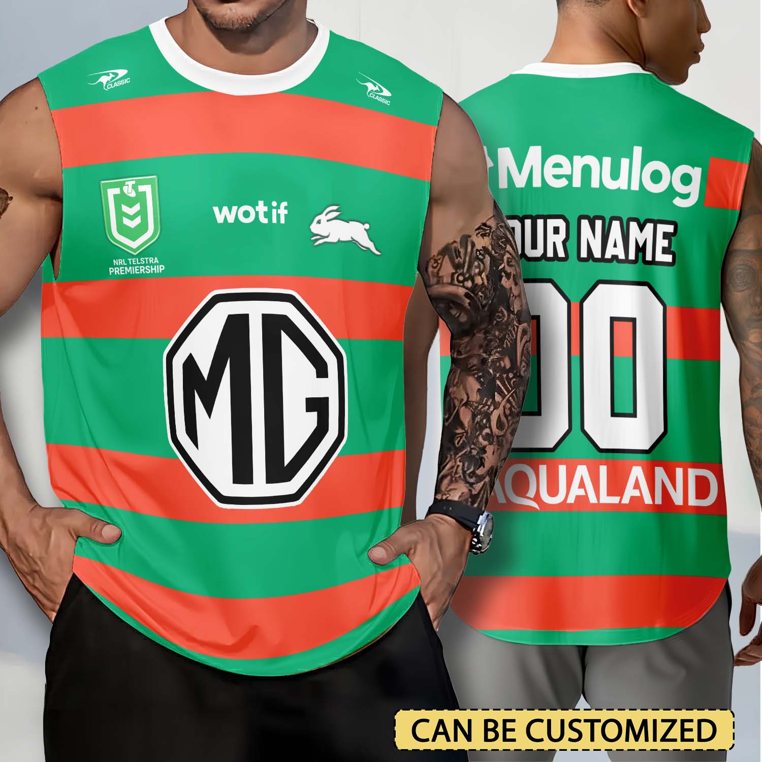 South Sydney Rabbitohs Personalized Tank Top Gift For Fans South Sydney Rabbitohs Personalized Tank Top Gift For Fans