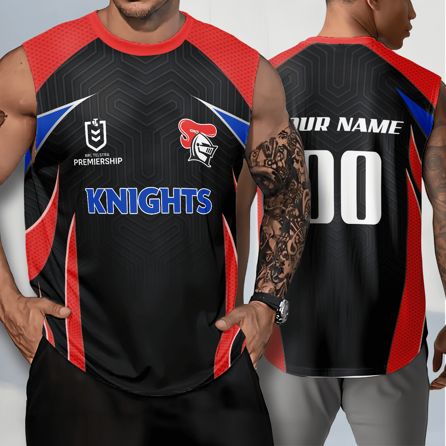 Newcastle Knights Personalized Tank Top Gift For Fans Newcastle Knights Personalized Tank Top Gift For Fans