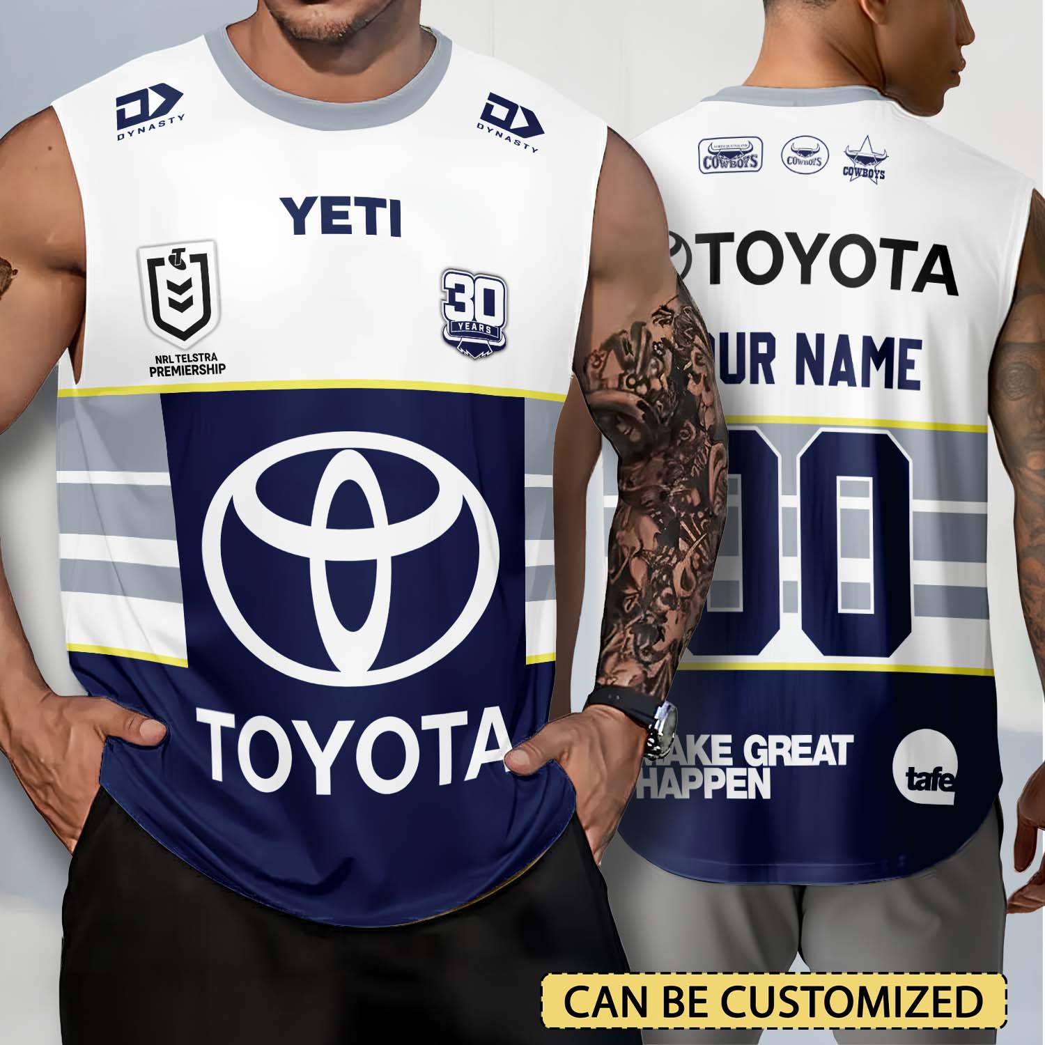 North Queensland Cowboys Personalized Tank Top Gift For Fans North Queensland Cowboys Personalized Tank Top Gift For Fans