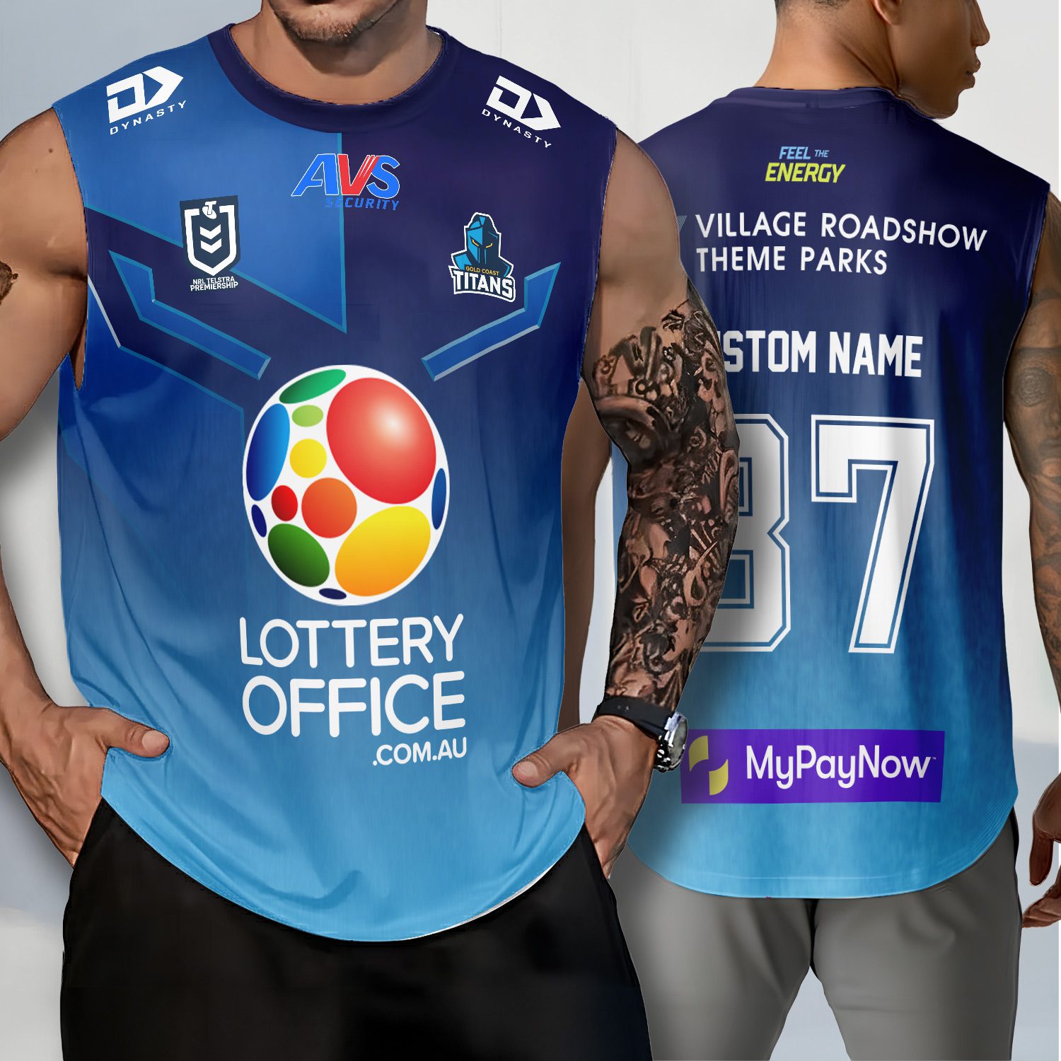 Gold Coast Titans Personalized Tank Top Gift For Fans Gold Coast Titans Personalized Tank Top Gift For Fans