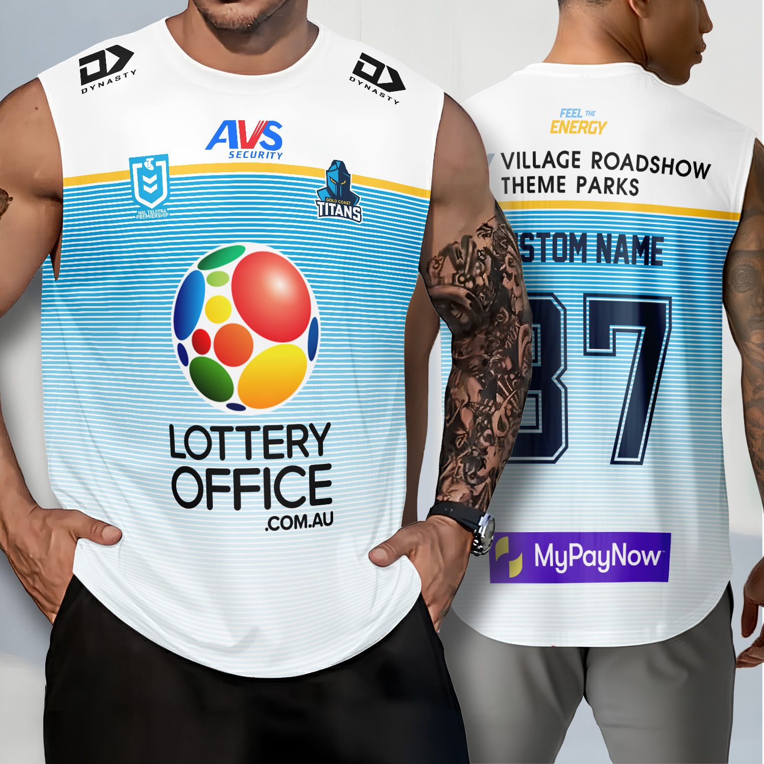 Gold Coast Titans Personalized Tank Top Gift For Fans Gold Coast Titans Personalized Tank Top Gift For Fans