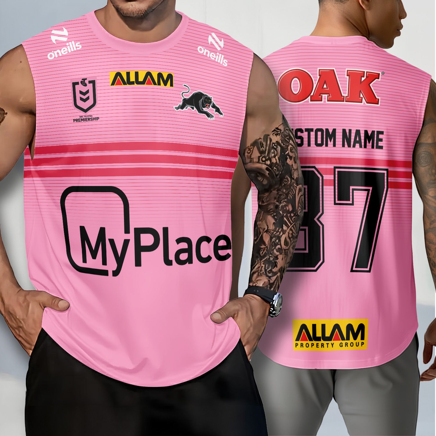 Penrith Panthers Personalized Tank Top Gift For Fans Penrith Panthers Personalized Tank Top Gift For Fans