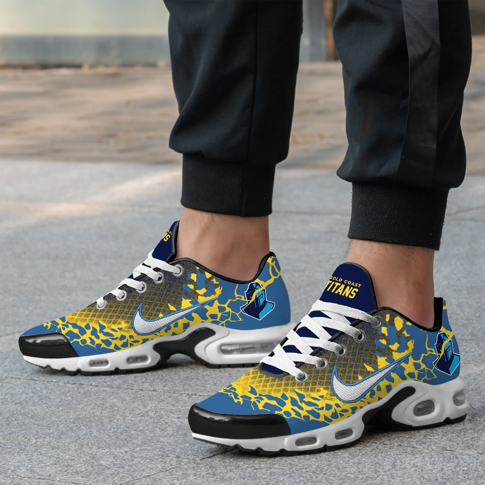 Gold Coast Titans Sports Air Max Plus Sneakers For Men And Women Gold Coast Titans Sports Air Max Plus Sneakers For Men And Women