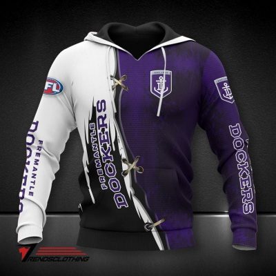 AFL Fremantle Dockers White Blue Pullover Hoodie