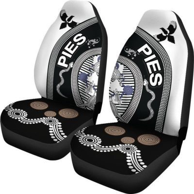 AFL Collingwood Magpies Unique Indigenous Car Seat Covers