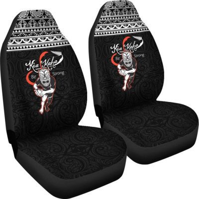 NRL New Zealand Warriors Maori Tattoo Car Seat Covers