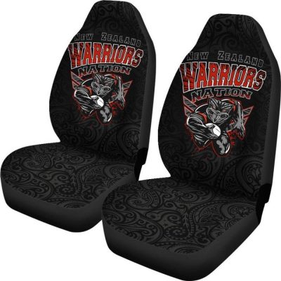 NRL New Zealand Warriors Black Car Seat Covers