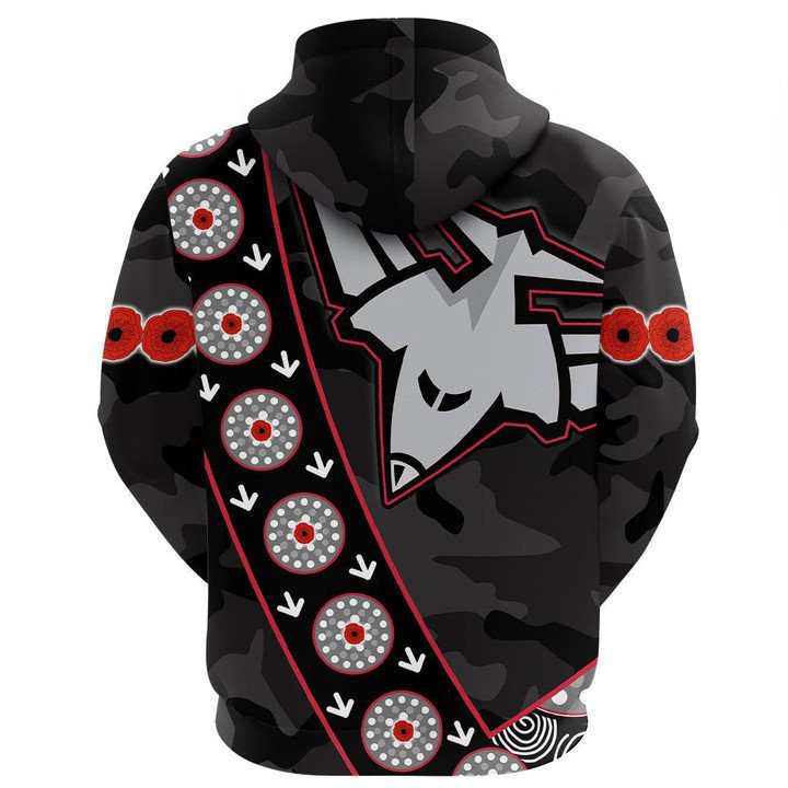 AFL Essendon Bombers ANZAC Black Style Pullover Hoodie AFL Essendon Bombers ANZAC Black Style Pullover Hoodie