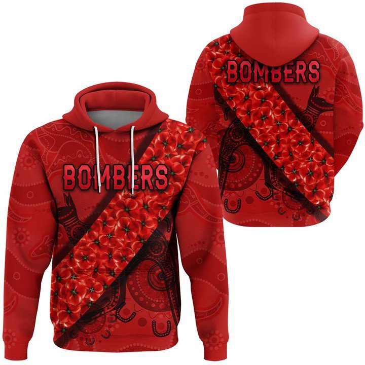 AFL Essendon Bombers Indigenous Red Pullover Hoodie AFL Essendon Bombers Indigenous Red Pullover Hoodie