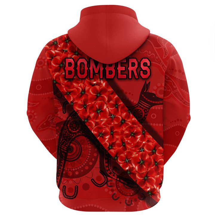 AFL Essendon Bombers Indigenous Red Pullover Hoodie AFL Essendon Bombers Indigenous Red Pullover Hoodie