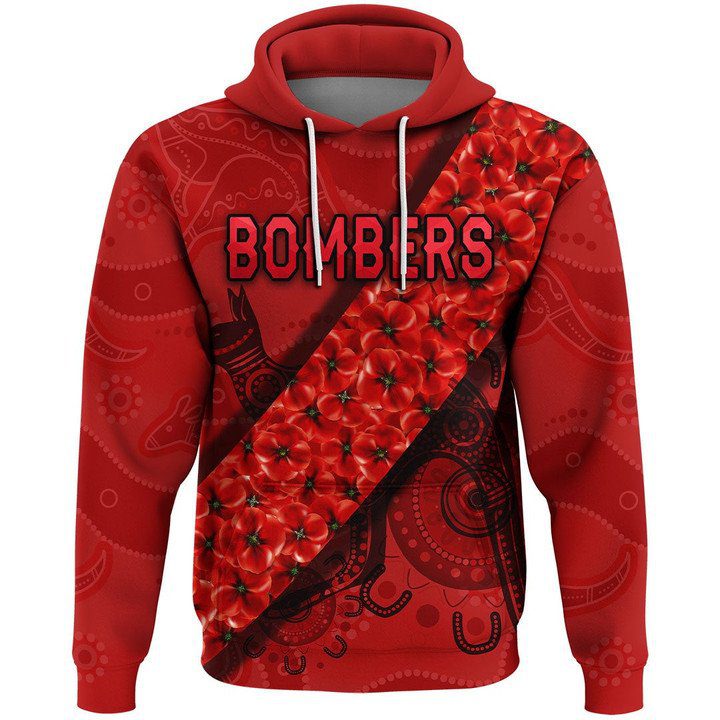 AFL Essendon Bombers Indigenous Red Pullover Hoodie AFL Essendon Bombers Indigenous Red Pullover Hoodie