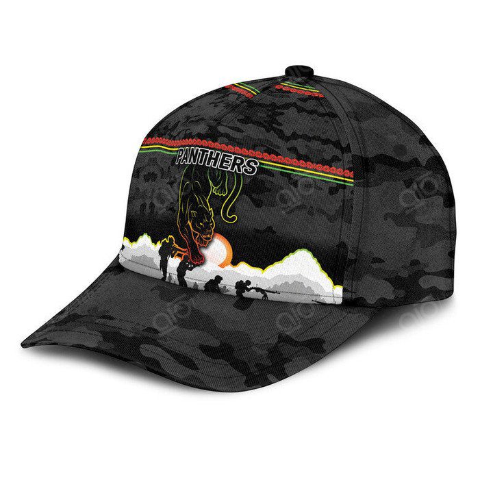 NRL Penrith Panthers ANZAC Simple Style Classic Cap NRL Penrith Panthers ANZAC Simple Style Classic Cap