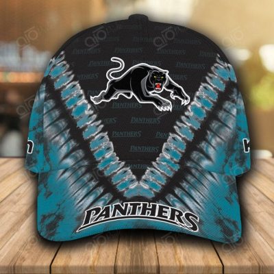 NRL Penrith Panthers Custom Name Black Blue Classic Cap