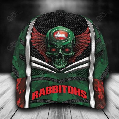 NRL South Sydney Rabbitohs Custom Name Skull Camo Classic Cap