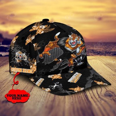 NRL Wests Tigers Custom Name Mascot Flower Classic Cap