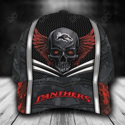 NRL Penrith Panthers Custom Name Skull Classic Cap