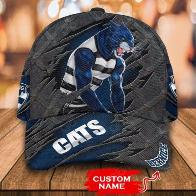 AFL Geelong Cats Custom Name Mascot Classic Cap