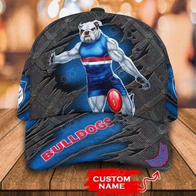 AFL Western Bulldogs Custom Name Mascot Classic Cap
