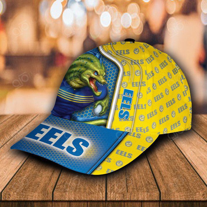 NRL Parramatta Eels Mascot Blue Yellow Classic Cap NRL Parramatta Eels Mascot Blue Yellow Classic Cap