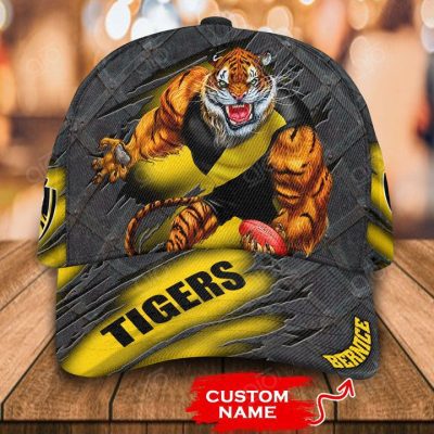 AFL Richmond Tigers Custom Name Mascot Yellow Classic Cap