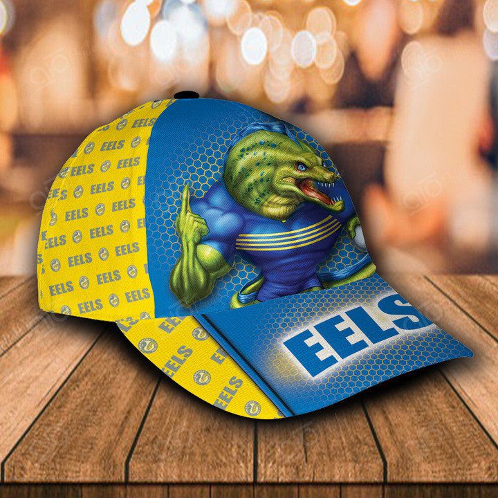 NRL Parramatta Eels Mascot Blue Yellow Classic Cap NRL Parramatta Eels Mascot Blue Yellow Classic Cap