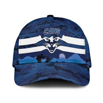 AFL Geelong Cats Navy Blue ANZAC Soldiers Classic Cap