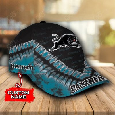 NRL Penrith Panthers Custom Name Black Blue Classic Cap